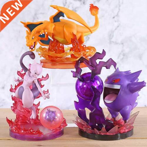 Anie Cartoon onster ewtwo Gengar Charizard PVC Statue Fi