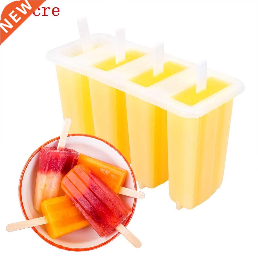 4 Cvity Dessert Mold Popsicle Mker Ice Crem Mold Try Wit