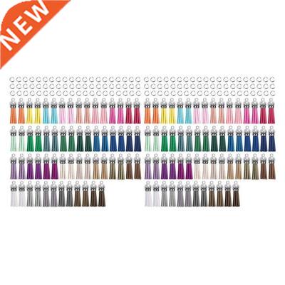 240Pcs Keychain Tassels Kit Leather Tassel Charms And Jump R