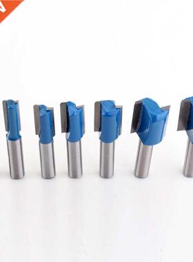 7PC 8mm Shank Straight/Dado Router Bit Set 6,8,10,12,14,18,2