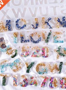 DIY Resin Alphabet Keychain Large Alphabet Silicone Molds