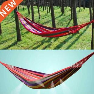 Portable Outdoor Hammock Hang Bed Travel Camping Swing Red