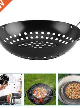 Grill Basket Bbq Vegetable Grilling Barbecue Pan Veggie