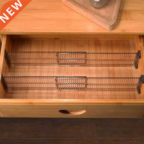 2pcs Durable Adjustable Divider Drawer Storage Cabinet