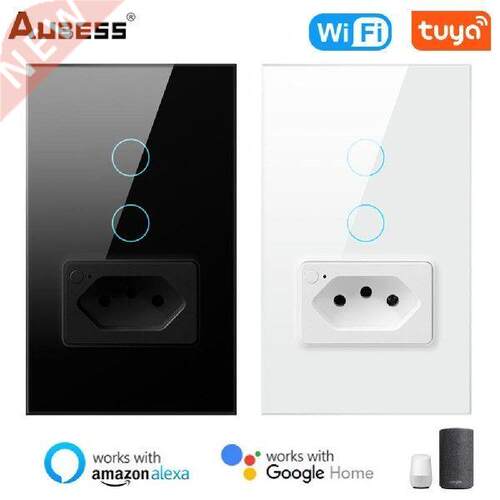 Wifi Smart Tuya Brazil Light Switch Wall Socket Brazilian