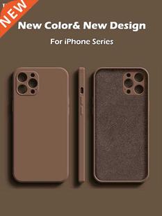 2021 Square Liquid Silicone Case For iPhone 11 12 13 Pro Max