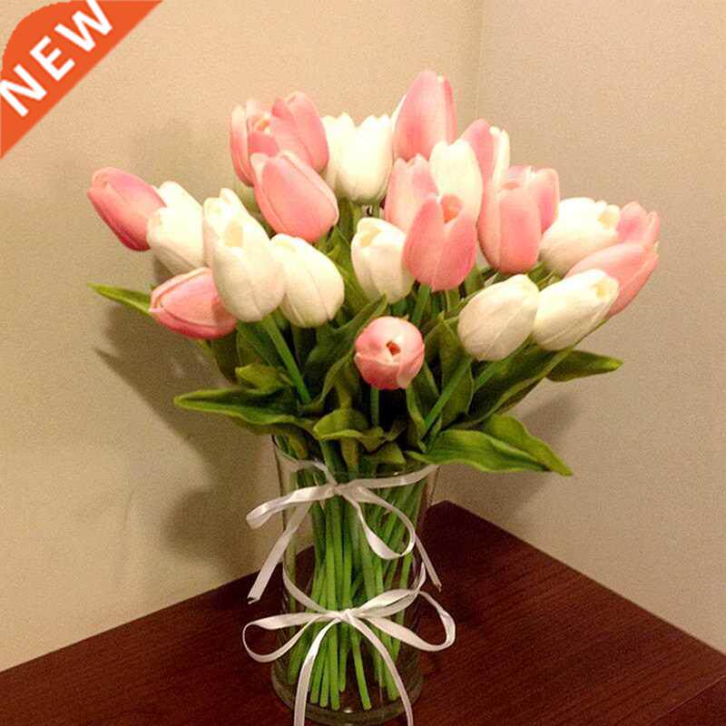 5/10pcs Artificial Tulips Flowers Home Garden Decoration Rea