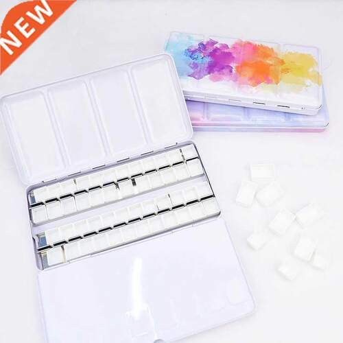 24/48 Grids Starry Empty Palette Painting Storage Iron Tins