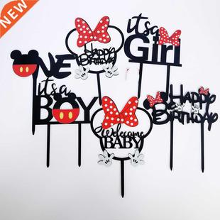New Cake Topper Children	s Birthday Acrylic Boy Girls
