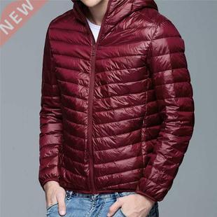 Men Down Jackets Autumn Winter Ultralight Jacket White Duck
