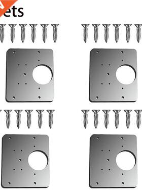 Cabinet Hinge Repair Plate Set Practical Rust Resistant
