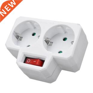 250V 16A EU Standard Plug Double Socket Conversion Socket wi