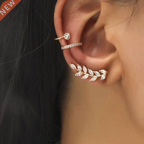 Bohemian NO Piercing Crystal Rhinestone Ear Cuff Earrings Fo