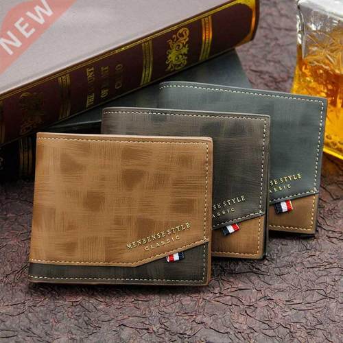 Men Wallet Leather Business Foldable Wallet Luxury Billfold