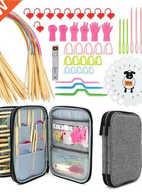 60CM Circular Knitting Needles Set Crochet Hooks with Storag