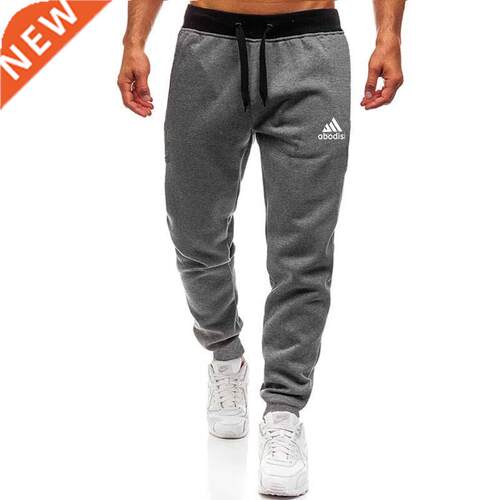 2021 NEW Men's casual sports pants, sportswear, tights, blac