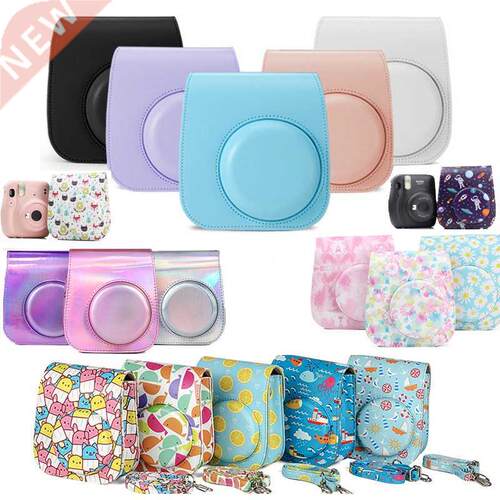 Shoulder Camera Protective Case Colorful Patterns Leather Ca