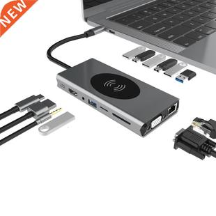 15 in 1 USB.0 Type C Cable Adapter HDMI 4K VGA 1080P Suppor