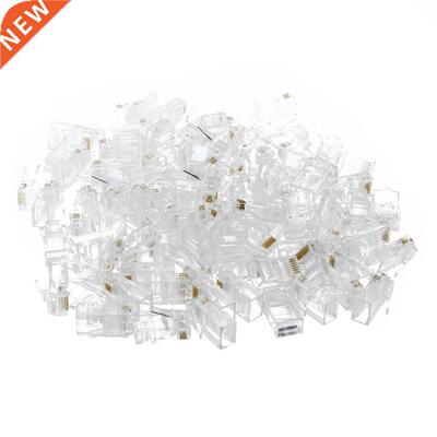 RJ45,8P8C,CAT 5 Transparent Crimp Connector Plug , 100 Piece