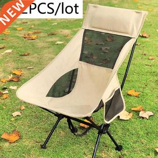 2 PCS Portable Ultralig Outdoor Folding Camping Chair Moon