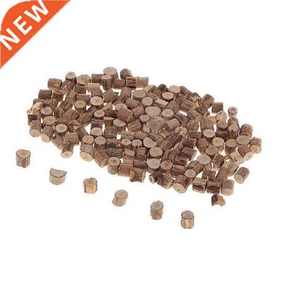 100pcs -6mm Rustic Styled Mini NaturalWood Slices Slabs