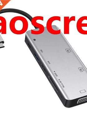 USB C Docking Station, USB C Accessories, Dual 4K HD, VGA, 2