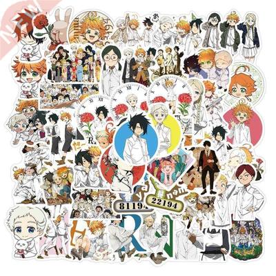 50pcs/pack Japanese Anime The Promised Neverland Stickers f