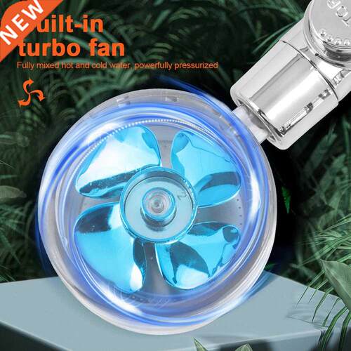 New Upgrade Shower Head 360 Degrees Rotating With Small Fan