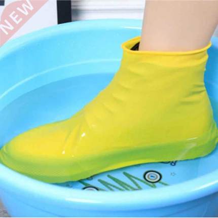 Fashion Latex Waterproof Shoe Covers Rain Snow Boots Women