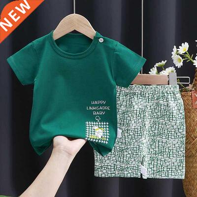 Kids Summer Clothes 2021 Thin Suit Baby Fashion Short Sleeve