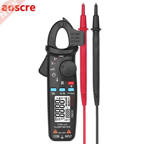 Mini Digital Clamp Meter 6000 Counts True RMS Multimeter Mea