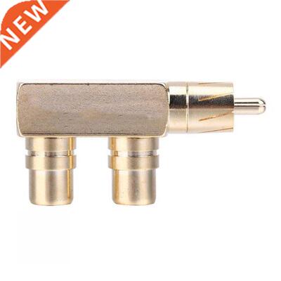 Pure copper and surfaceCopper Gold Plated RCA Male to 2 RCA