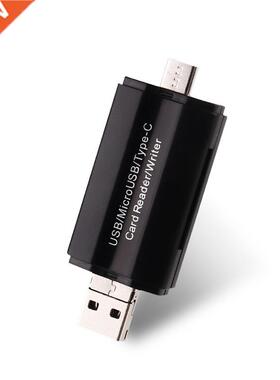 3 In 1 Portable High Speed Card Reader Adapter Type-C OTG o