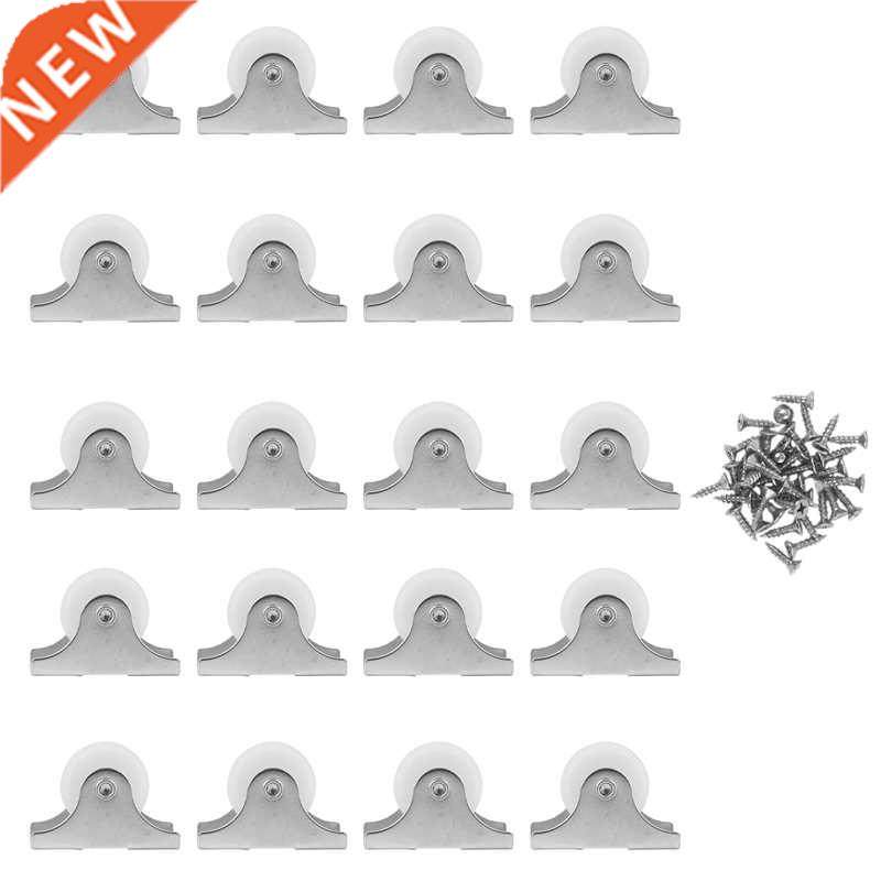 20PCS 1 Inch Directional Flat Industrial Casters White Nylon