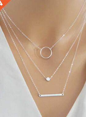 Hot Sale Fashion Statement Multilayer Necklace Multi-element