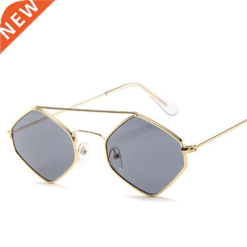 Fashion Diamond Sunglasses Women Retro Metal Double Beam Wil
