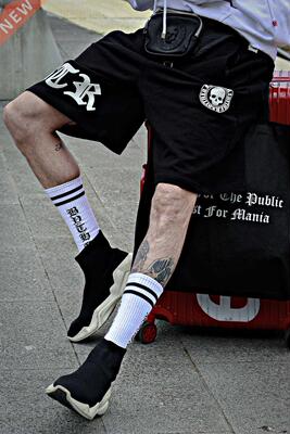 2021 Summer Men's Shorts Korean Fashion Setwear cros