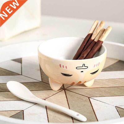 Ceramc Cup wth Ld Spoon Cute Large Capacty Coffee Mug Pe