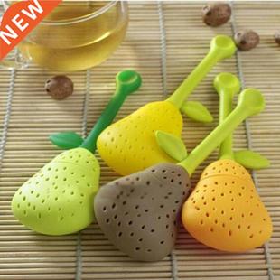 LINSBAYWU 1pc Silicone Pear Design Tea Leaf Strainer Herbal