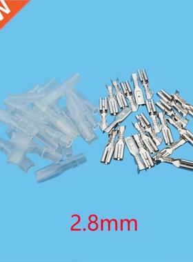 20/50Pars 2.8mm Female Crmp Termnals Sleeves Spade Connec