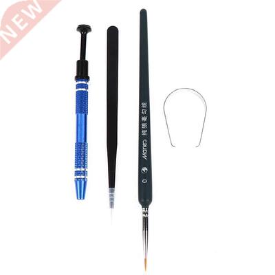 4pcs/set Lube Brush Tweezer Switch Stem Holder Lube Tool Col