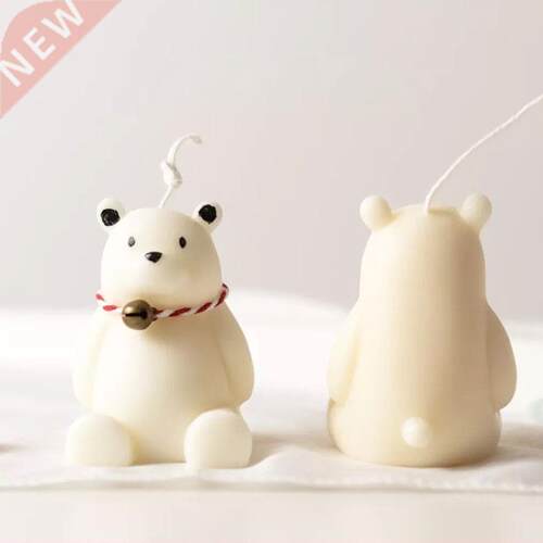 Cute Bear Candle Mold Unique Wax Mold Animal Bear Design Sc