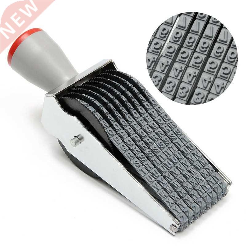 8 Digit Alphabet English Alphanumeric Scroll Rubber Stamp Se