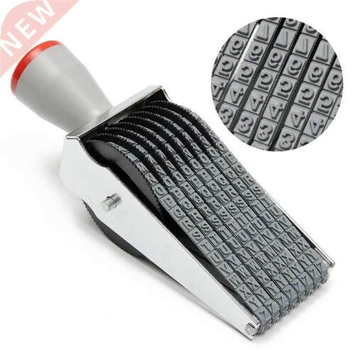 8 Digit Alphabet English Alphanumeric Scroll Rubber Stamp Se