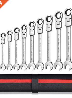 Flexible Ratchet Wrench Spanner Nut Tool Head Ratchet Metri