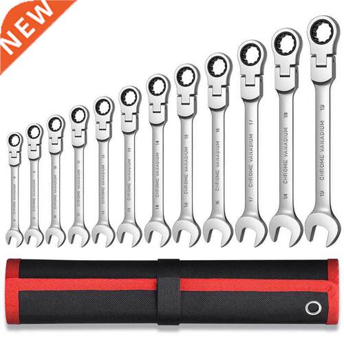 Flexible Ratchet Wrench Spanner Nut Tool Head Ratchet Metri