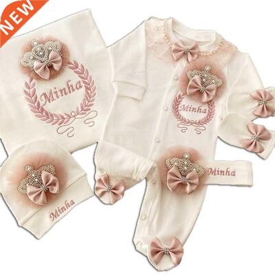 Baby Girl King Queen Newborn Personalized Outfit Clothing 5-