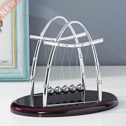 1pcs Newton's Cradle Desk Table Decor Metal Pendulum Bal
