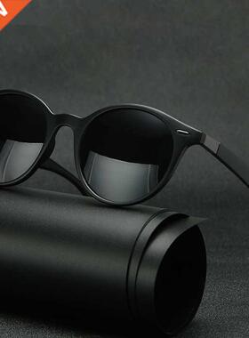 Unisex Retro Rivet Polarized Sunglasses Fashion Oval Frame S