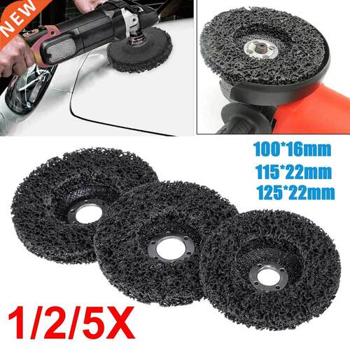 1pc Poly Strip Disc 125mm Grit Polishing Grinding Wheel Pad